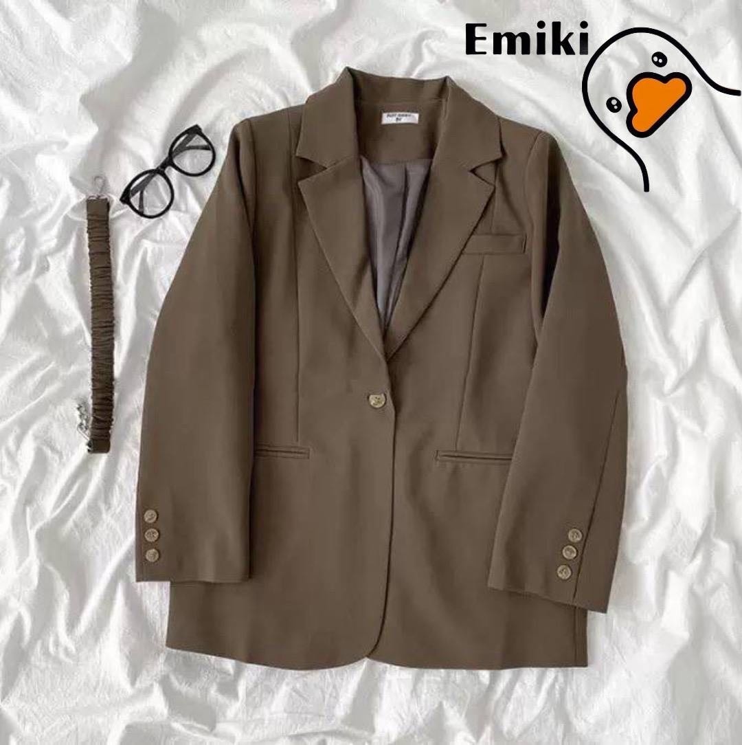 Однобортный Emiki коричневый