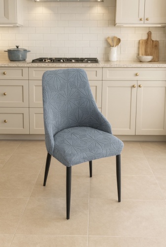 RGmag набор чехлов для стула STUL-SOFT-BLUE серый Стандарт.Высота спинки 43-49.Ширина 41-47.Глубина 39-45