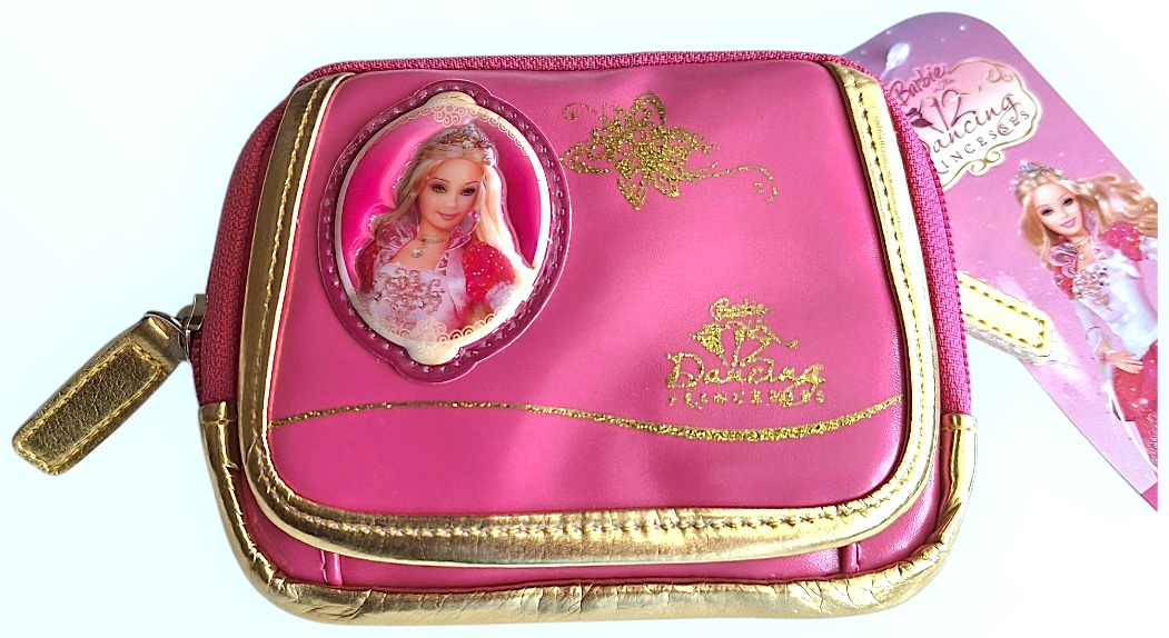 Кошелек экокожа розовый, золотистый