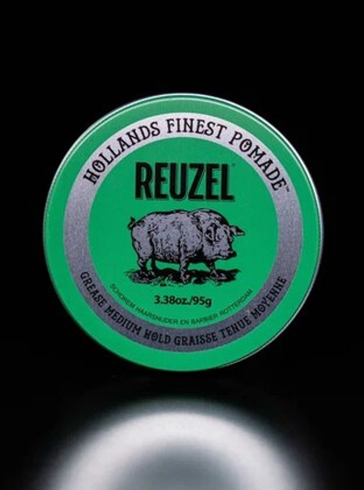 Reuzel Grease Medium Hold зеленая помада средняя фиксация 95 г