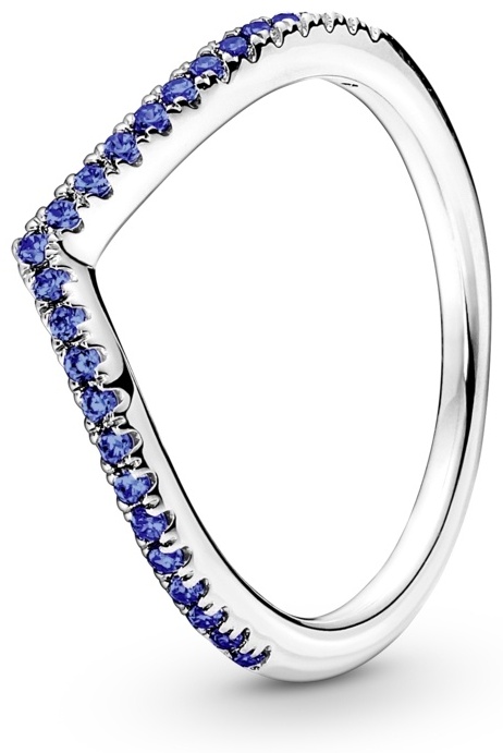 PANDORA «Птичка с синим паве» 196316C02-50 размер 16 вес 1.51 г серебро, кристалл