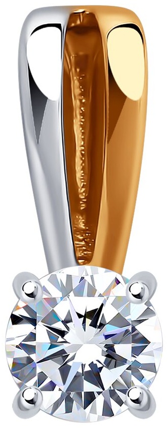 Подвеска Diamant 9673369 вес 0.589 г золото, фианит