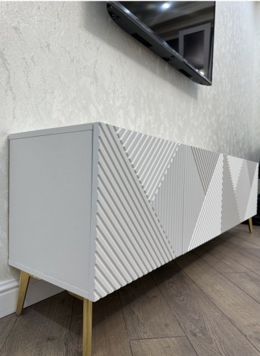 ТВ-тумба напольная и навесная Diva_mebel Comfort, 180x53x35 см, белый