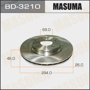 Диски MASUMA передние BD3210