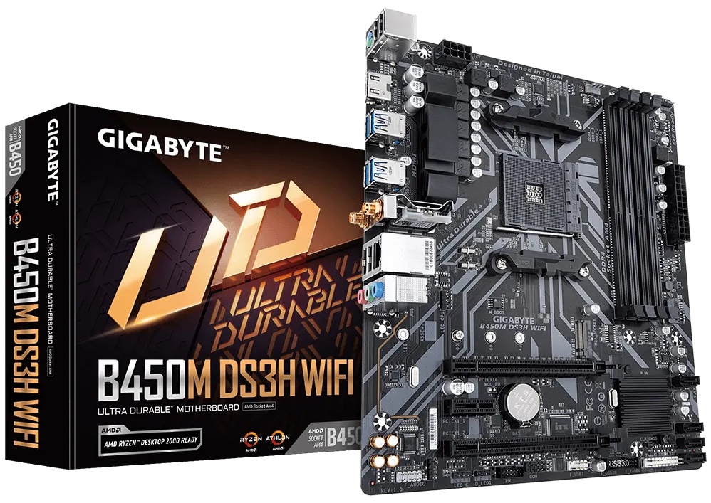 Материнская плата GIGABYTE B450M DS3H WIFI