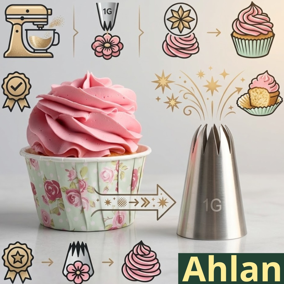 Ahlan насадка кондитерская для крема и зефира 1G 1 шт