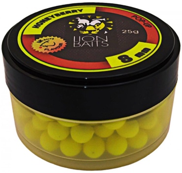 Lion Baits Бойлы Pop-Up 8 мм 25 г LB-002903 мед и земляника 0.025 кг