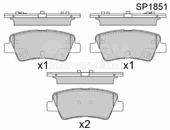 Колодки Sangsin Brake SP1851