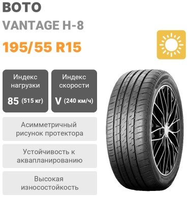 Boto VANTAGE H-8 195/55 R15 85 V