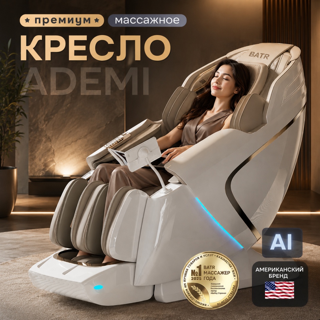 Массажное кресло Ademi Массажное кресло Ademi NASA до 150 кг 20 программ до 150 кг 20 программ