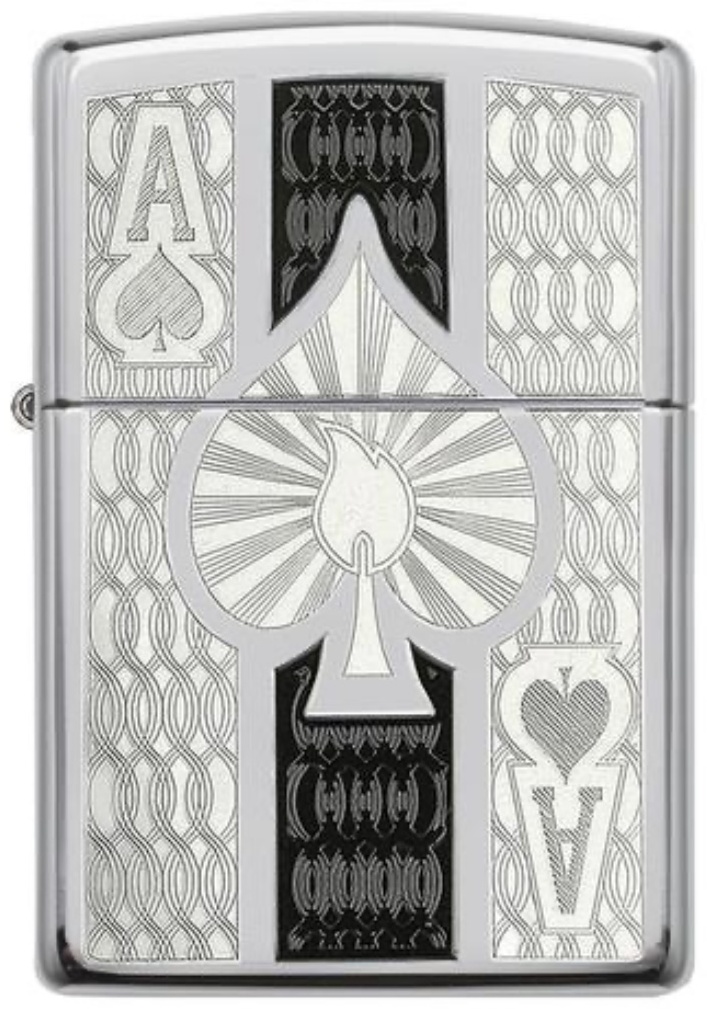 Zippo бензиновая зажигалка 24196, латунь, сталь
