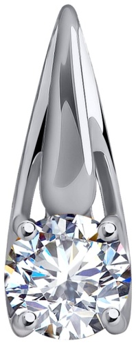 Подвеска Diamant 52-130-01727-1 вес 0.61 г золото, фианит