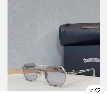 Chrome Hearts солнцезащитные очки многоугольник поляризованные
