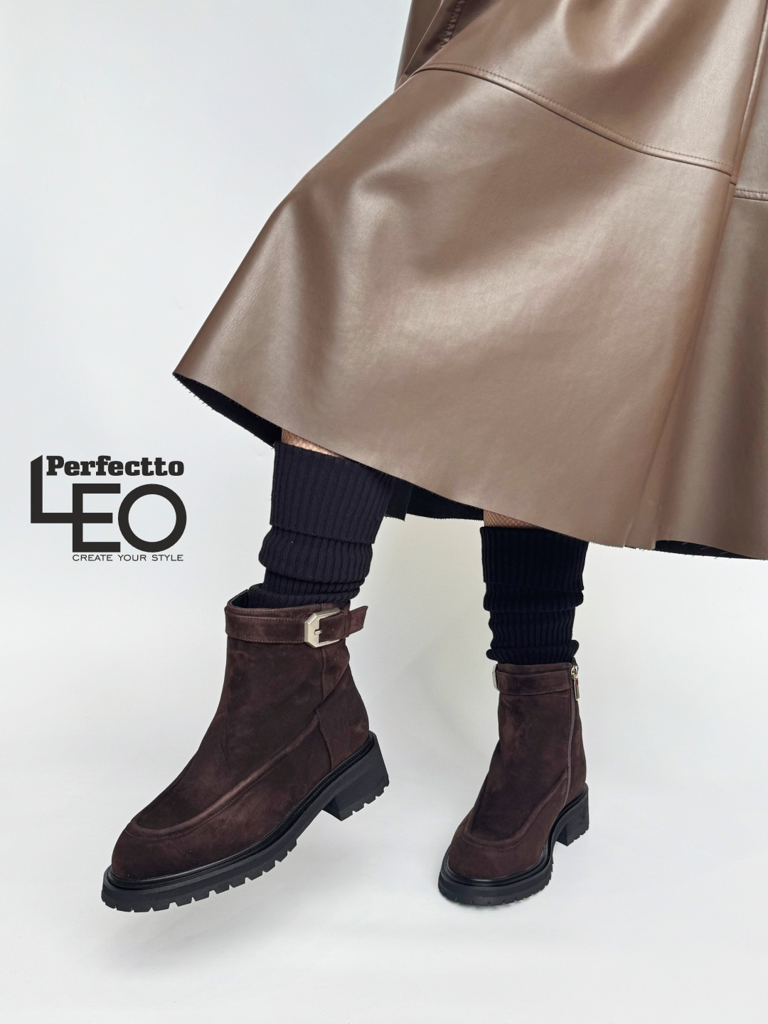 Ботинки LEO темно-коричневый