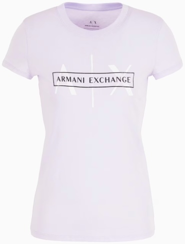 Футболка Armani Exchange лиловый