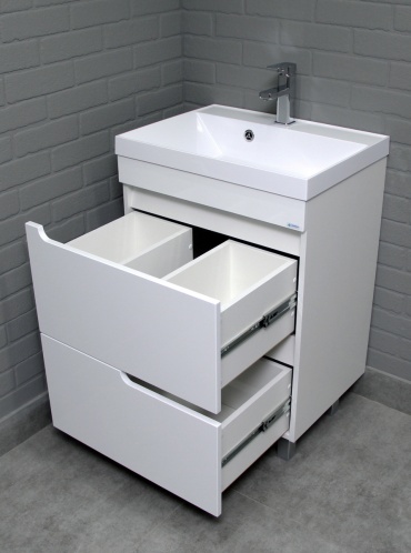 Тумба с раковиной 21vek 1234, 60x85x45 см, белый