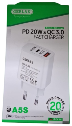 GERLAX A5S USB Type-C, USB белый