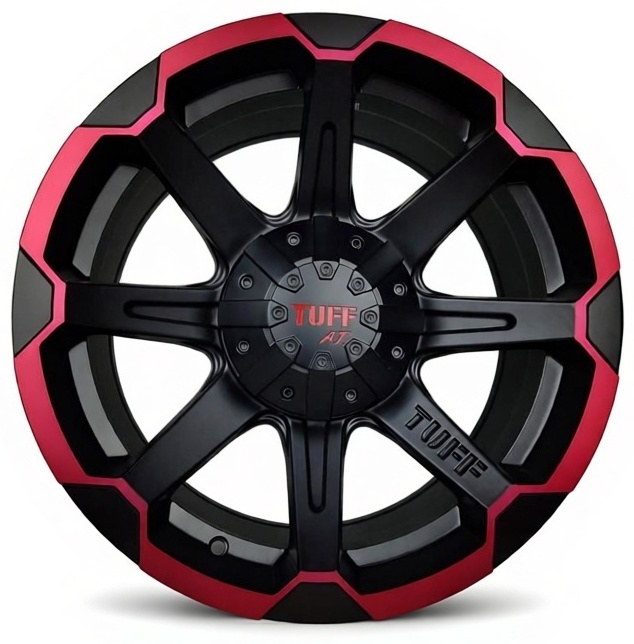 TUFF 10309 8x17/6x139.7 D110 ET0 4 диска черный, красный