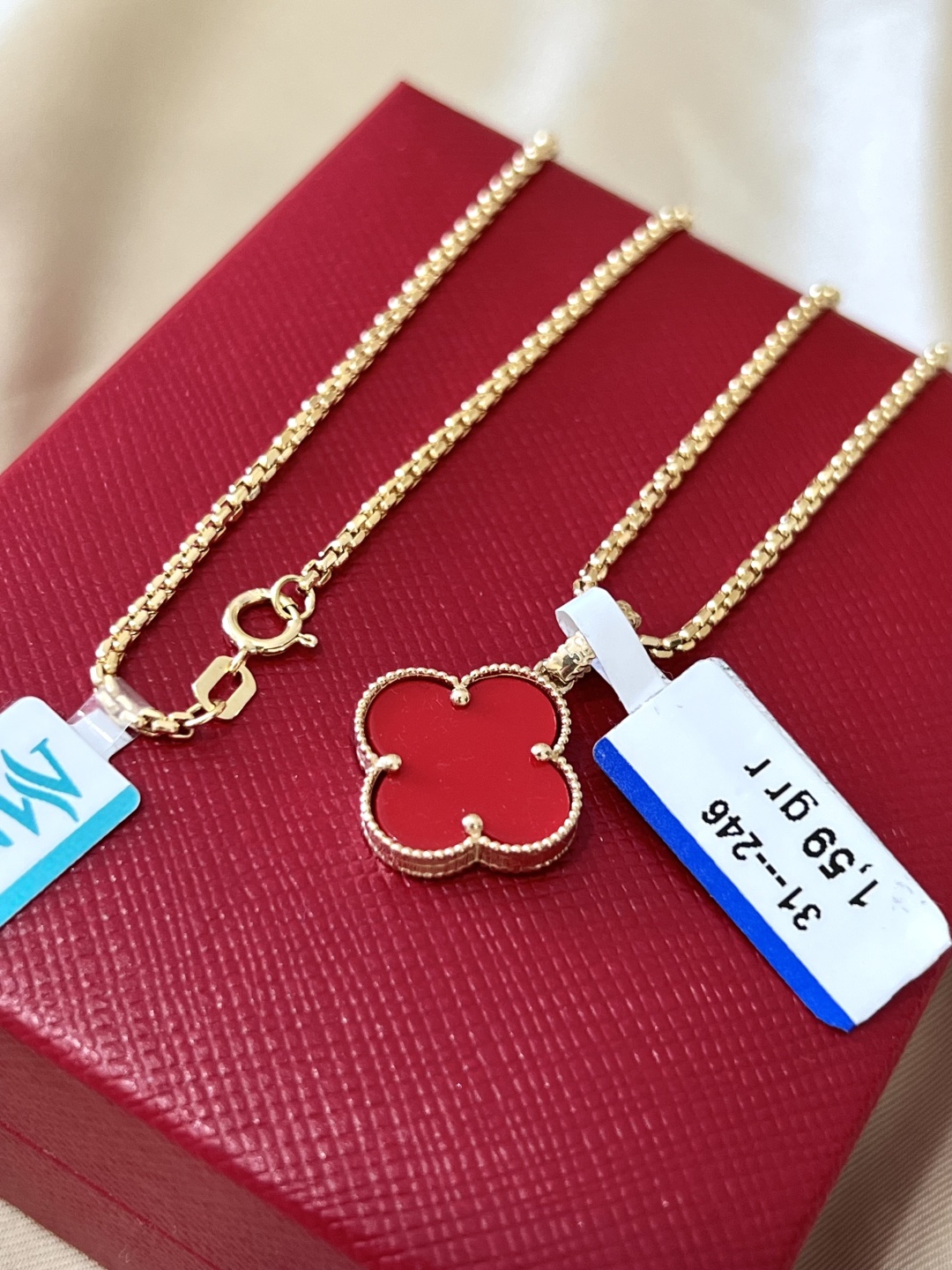 MANILAS GOLD Van cleef 585 длина 50 см, вес 4.71 г золото, плетение якорное
