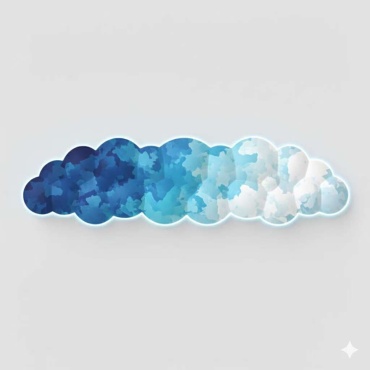 Kawaii white blue mix 2 принт
