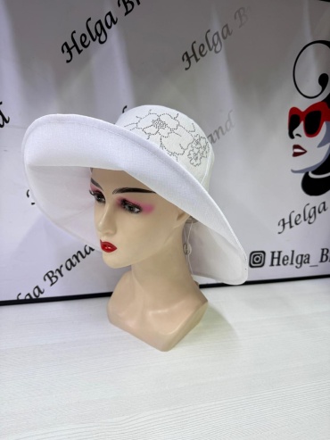 Шляпа HLG-Brand размер 58, 59, 60, белый