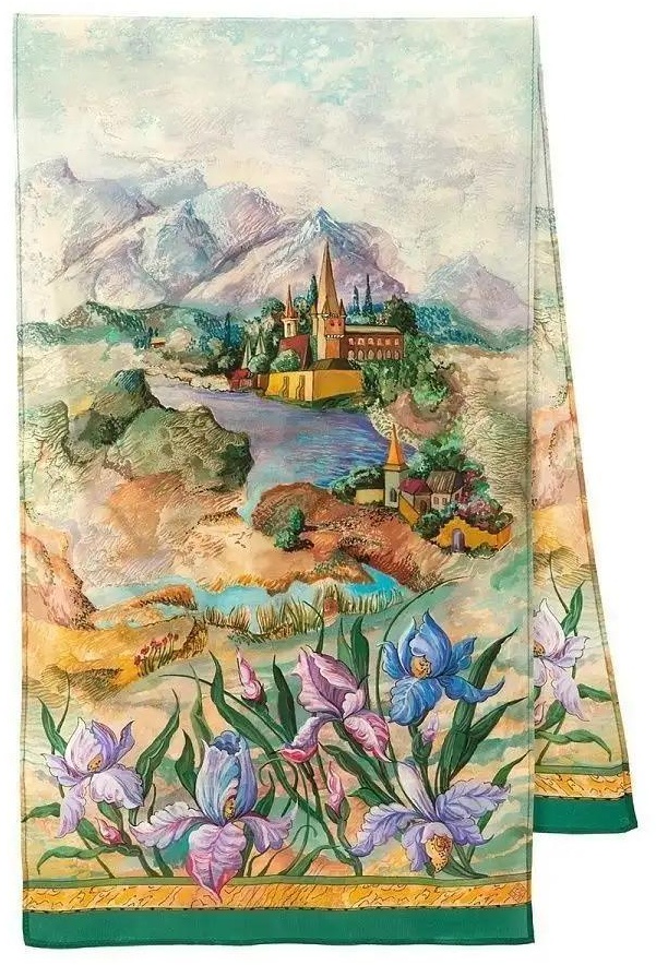 Палантин шелк 150 x 43 см