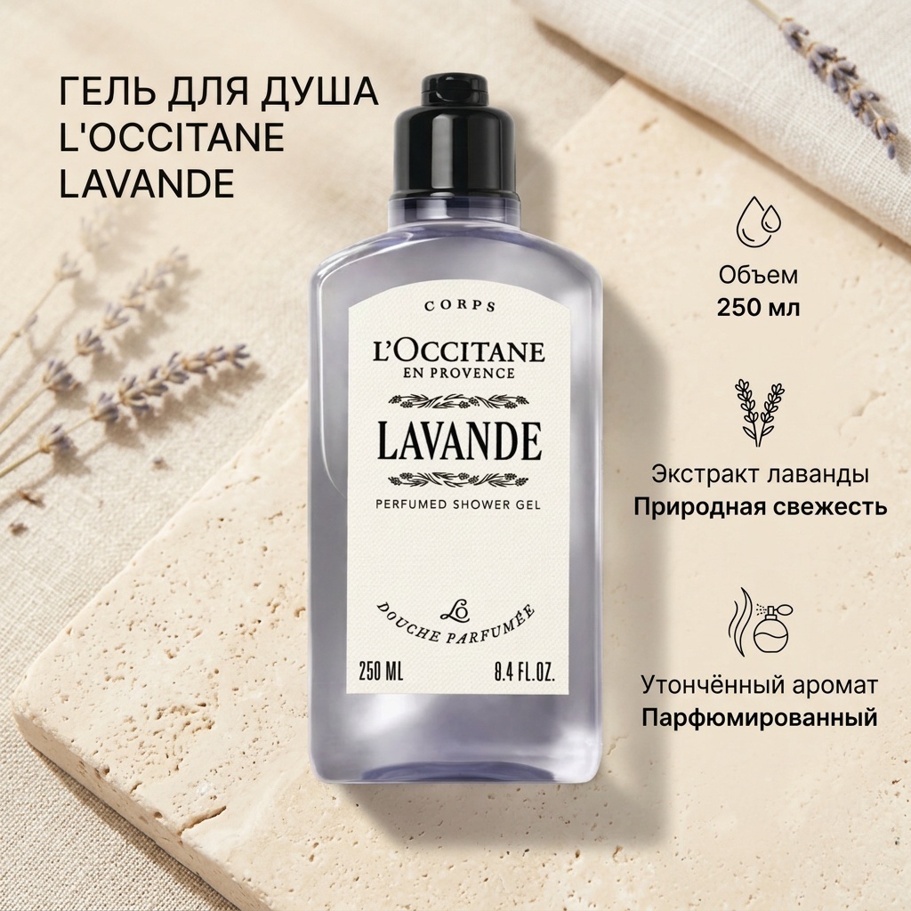 L'Occitane Lavande гель 250 мл