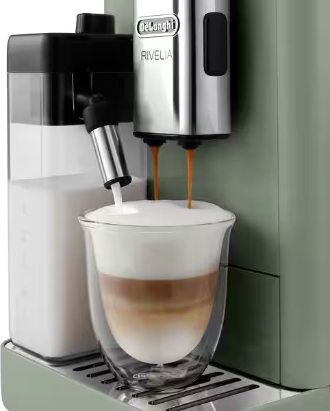 Кофемашина Delonghi Rivelia EXAM441.55.GR зеленый — фото 4