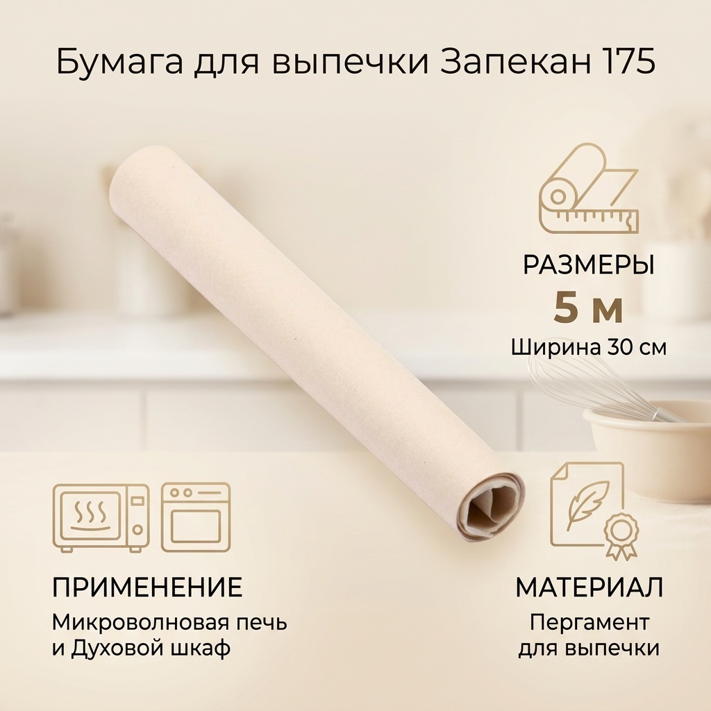 Запекан бумага для выпечки 175 для выпечки, для запекания