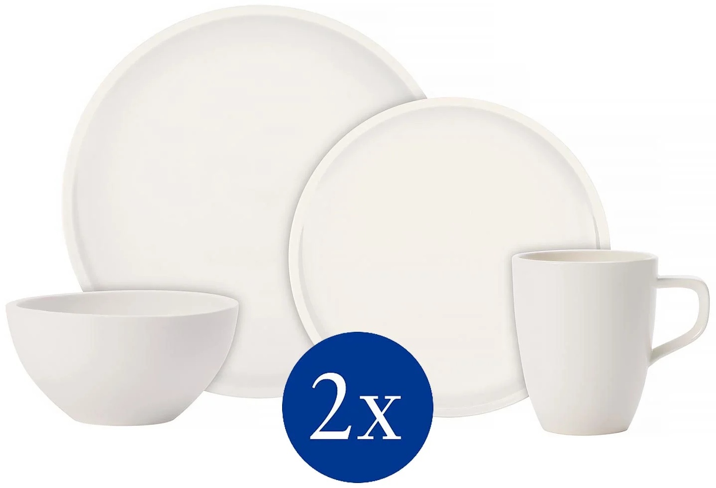 Сервиз на 2 персоны Villeroy&Boch , предметов: 8, чайно-столовый, фарфор