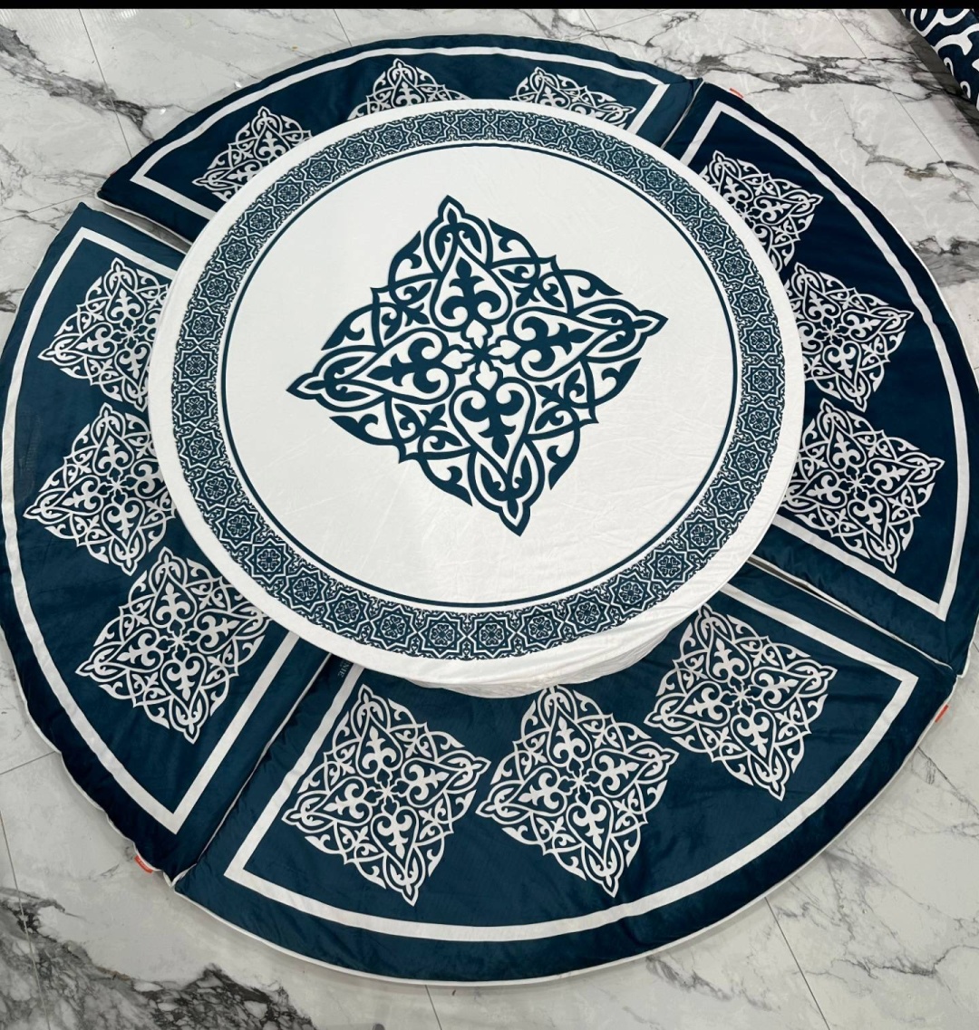 Dunie комплект корпе с подушками 150x150 см, хлопок, синтепон, бирюзовый