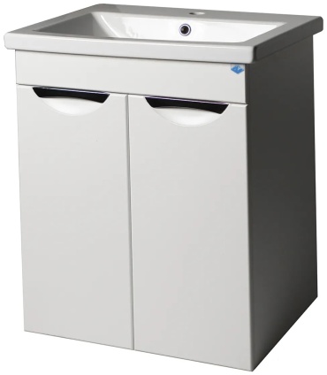 Тумба с раковиной 21vek Комфорт, 60x87x47 см, белый