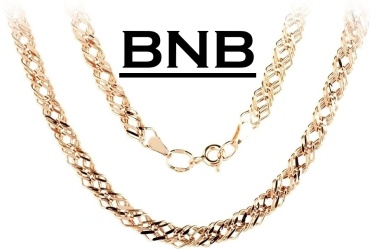 BNB BNB_НЦ01918 длина 55 см, вес 5.05 г золото, плетение тройной ромб