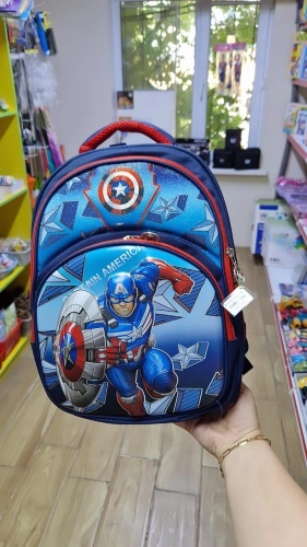 Рюкзак Marvel нейлон красный, синий