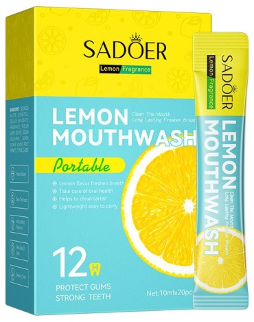SADOER зубной гель Lemon Mouthwash - Лимонный для рта 10 мл