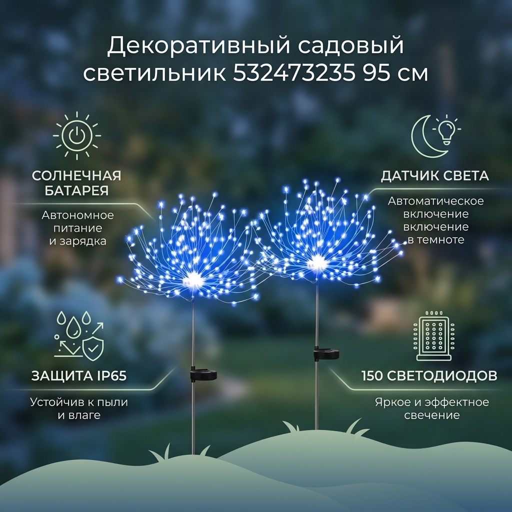 Уличный светильник грунтовый LED 95 см