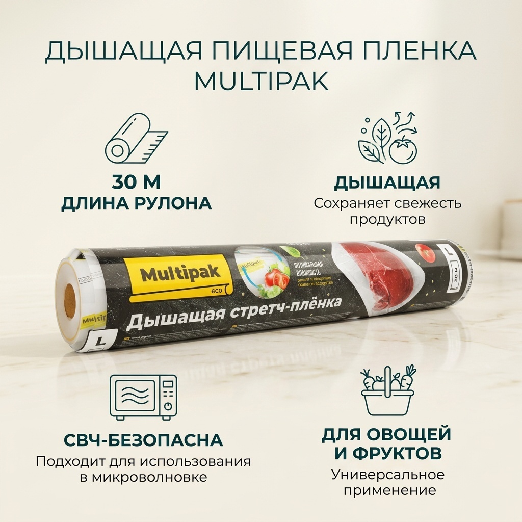 Пищевая пленка 645107304 для фруктов и овощей, для хранения продуктов, универсальное