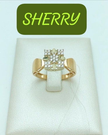 SHERRY AS43653553236943 размер 18 вес 2.23 г золото, фианит