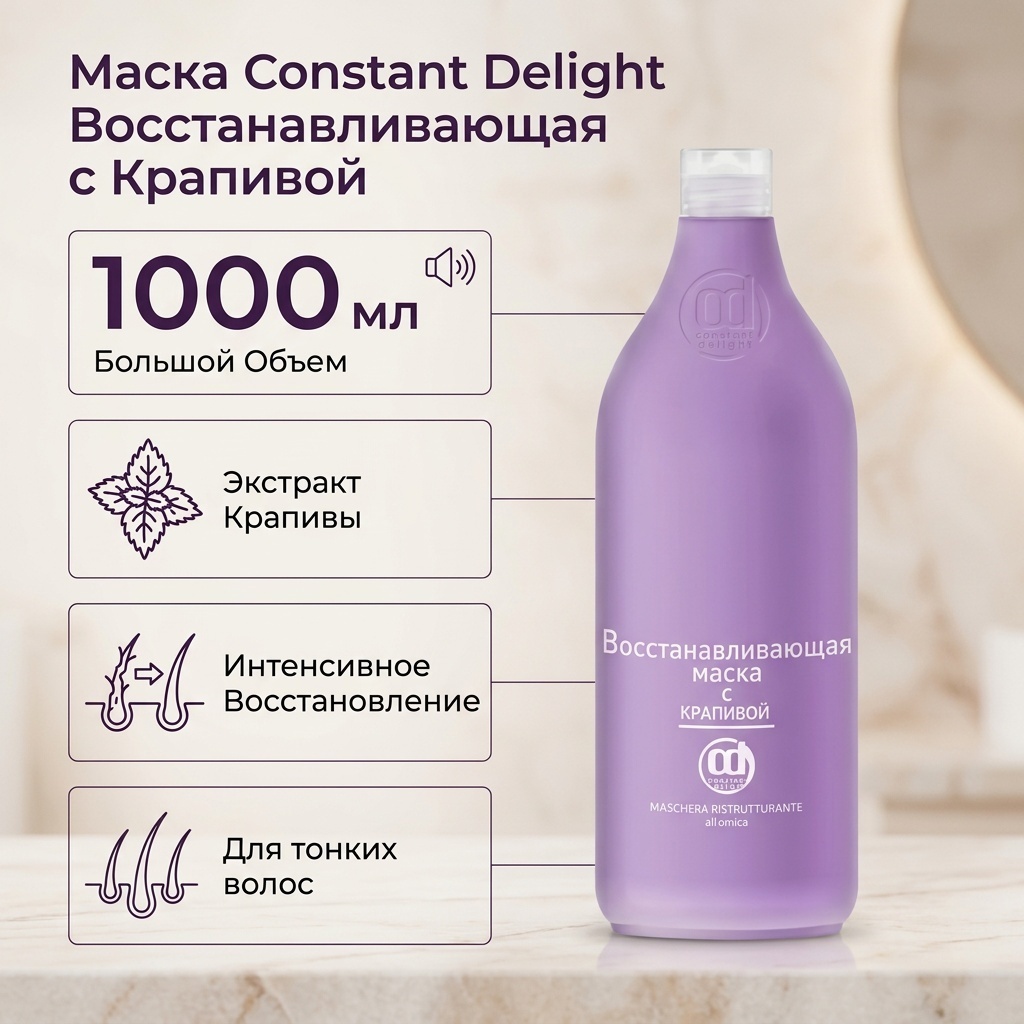 Constant Delight Восстанавливающая с крапивой маска 1000 мл