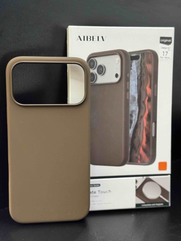 Чехол AIBELV для Apple iPhone 17 Pro Max коричневый