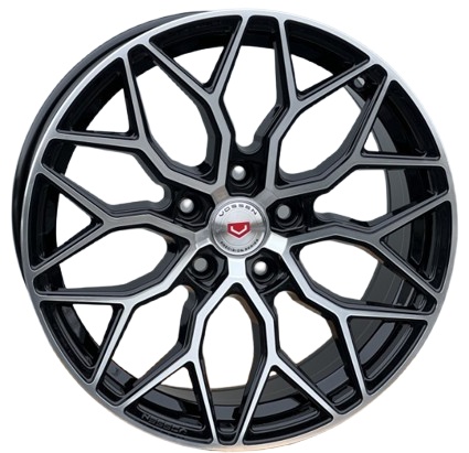 Vossen 1701 7.5x17/5x114.3 D67.1 ET35 4 диска черный, серебристый