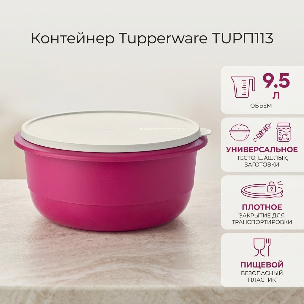 Tupperware контейнер TUРП113, пластик