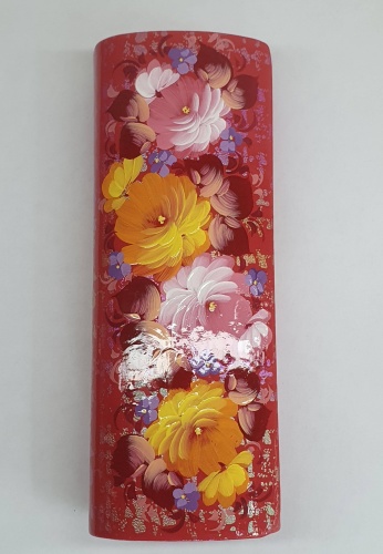 Жесткий футляр искусственная кожа, 16 x 6 см мультиколор
