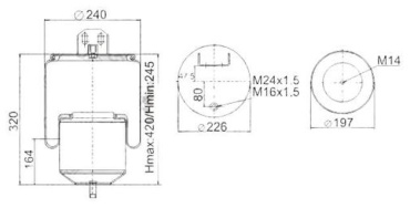 Stellox пневматическая рессора 9064161SX