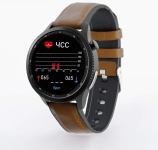 Смарт-часы Healthband Health Watch Pro № 80 50 мм черный-коричневый