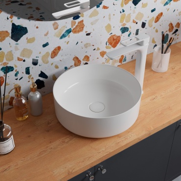 Раковина IDDIS RAYWS03i27 столешница круглая 35.5х35.5 см, санфарфор