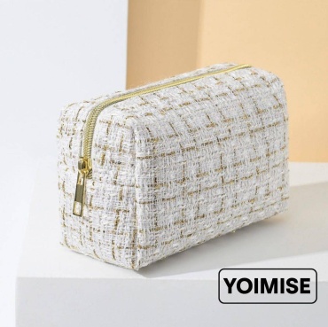 YOIMISE косметичка текстиль белый 10.5X19 см