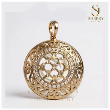 Подвеска SHERRY 0052 вес 2.12 г золото, фианит