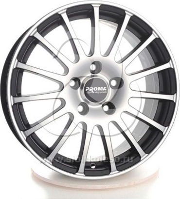 PROMA ПРОМА RSs Алмаз матовый 60.1 6.5x16/4x100 D60.1 ET40 4 диска черный, серебристый, графит