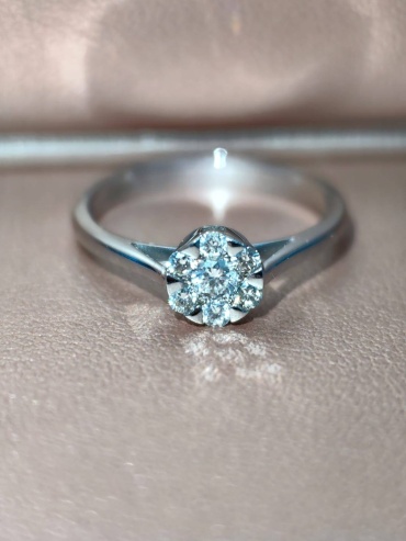 Кольцо DARID JEWELLERY 33234 размер 16 вес 1.43 г золото, бриллиант